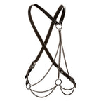Euphoria Collection Multi Chain Harness with Black Vegan Leather and Velvet Interior > Clothes > Womens Harnesses