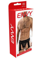 Midnight Stride (Black) – Men’s Sheer Lace Garter Black One Size > Clothes > Mens Apparel