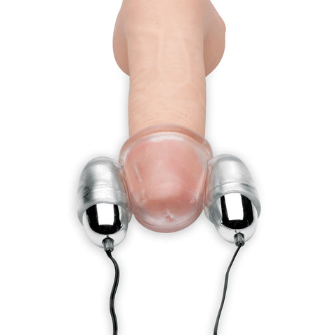 Clear Multi-Speed Vibrating Head Teaser Sleeve for Men Strokers - Manual