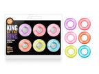 King of the Ring Coloured Cock Rings Set of 6 Multi > Cock Ring > Sets