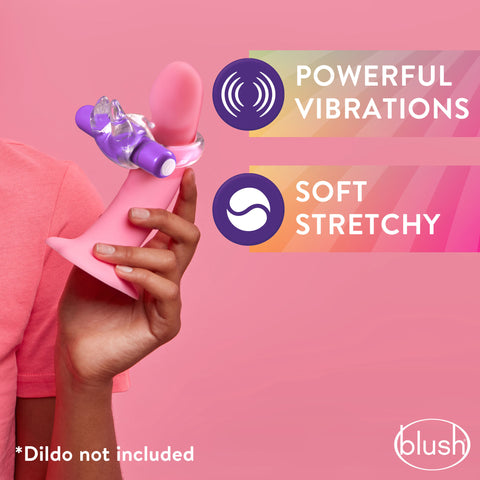 Play With Me Bull Vibrating C-Ring in Purple for Couples BULLETS