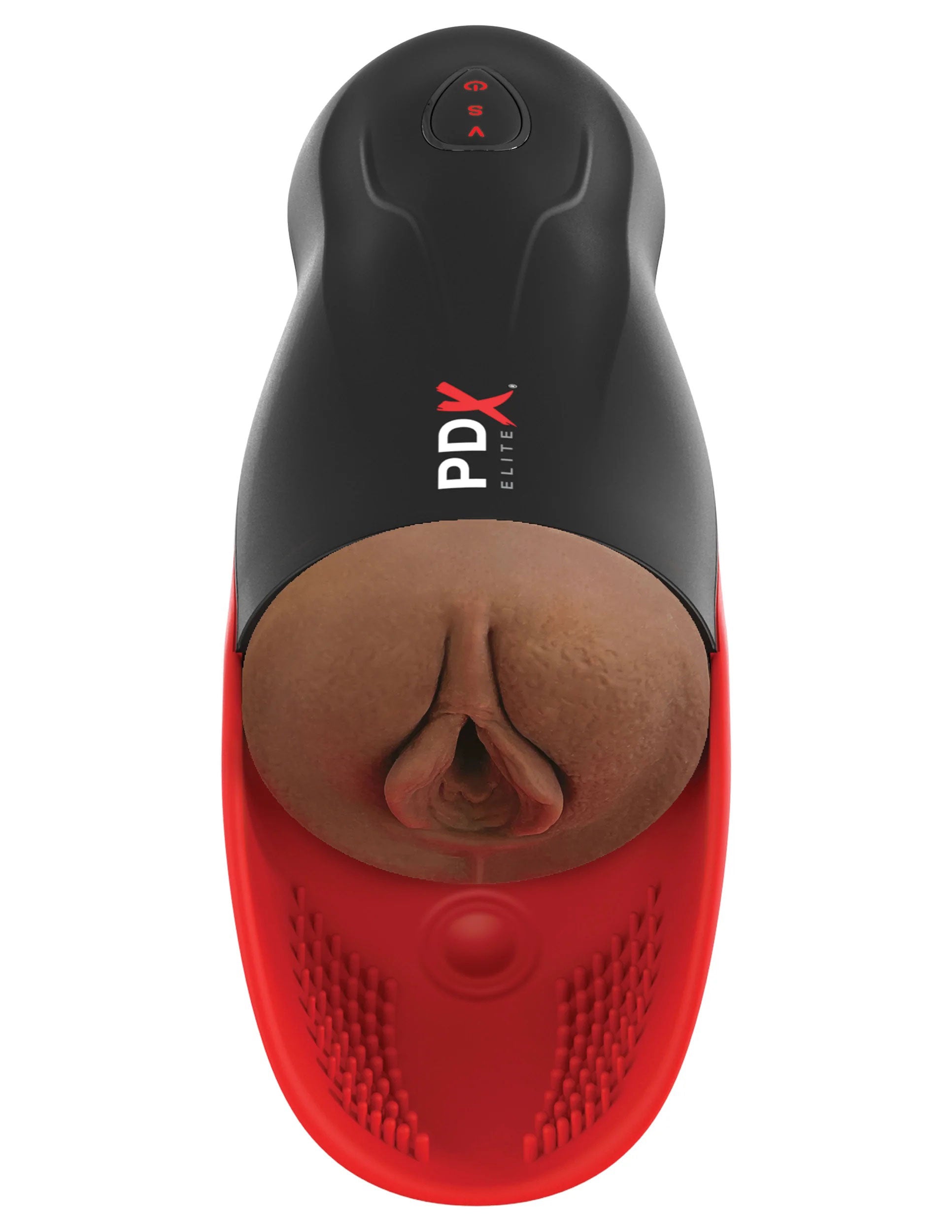 PDX Elite Male Masturbation Stroker With Pulsation Brown Brown Strokers - Auto