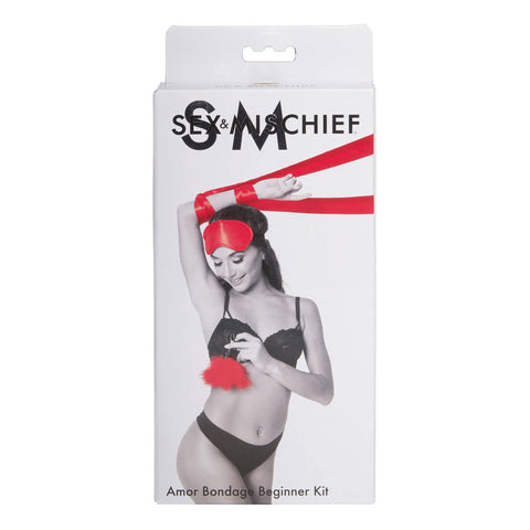 Sex & Mischief - Amor Bondage Beginner Kit for Couples Red > Bondage Gear > Bondage Kits