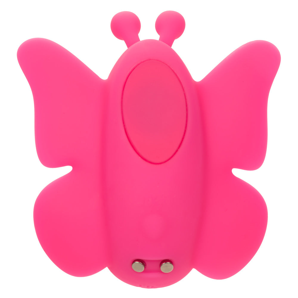 Neon Vibes The Flutter Vibe Pink Butterfly Panty Vibe with 10 Functions USB Rechargeable Silicone Waterproof Panty Vibrators