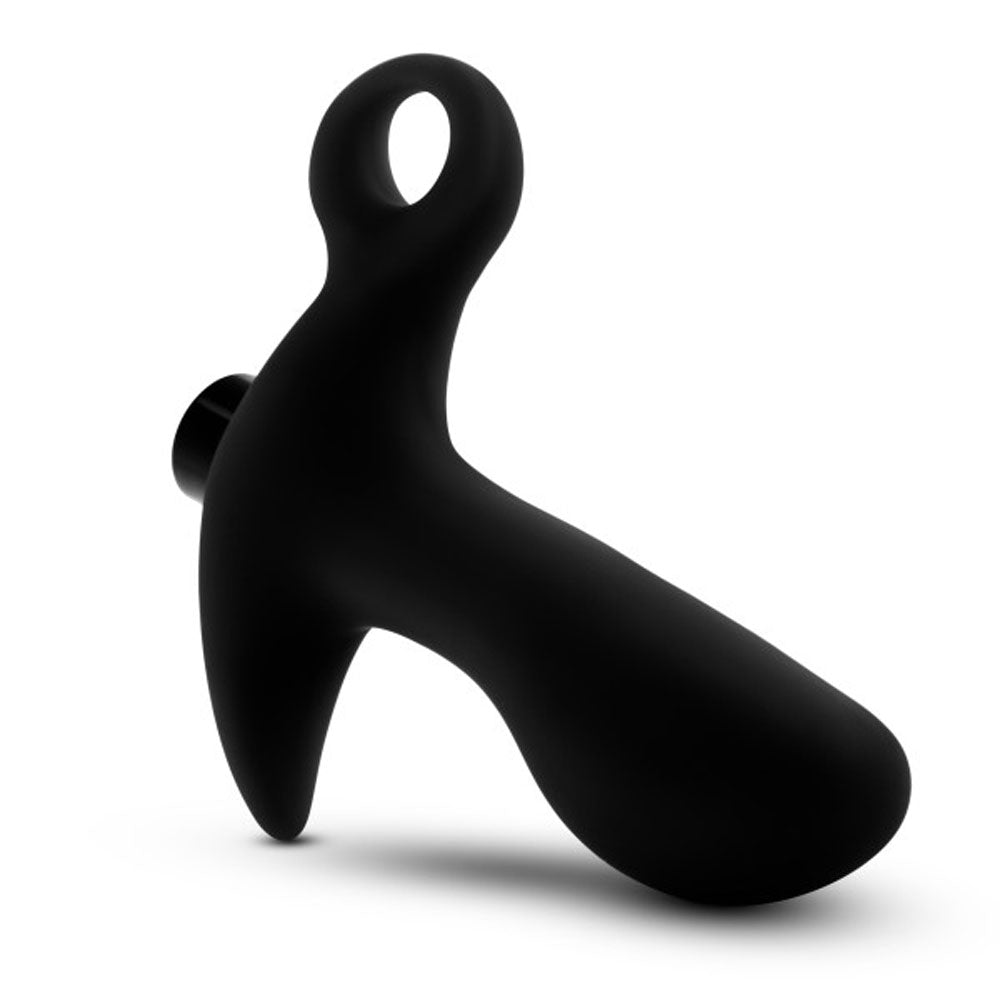 Anal Adventures Platinum Silicone Prostate Massager Black > Anal Range > Prostate Plugs