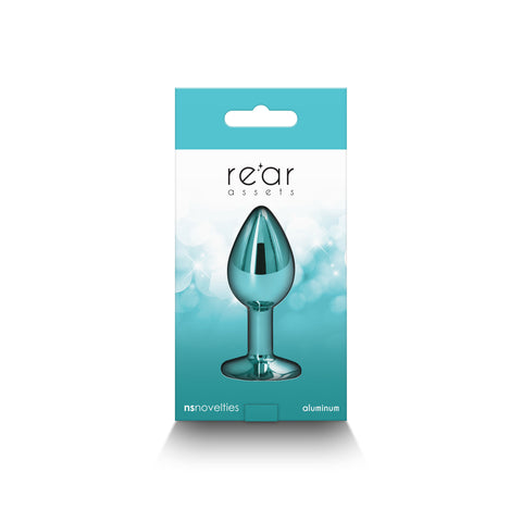 Rear Assets - Small - Teal Anal Toy 7.1cm x 3.2cm Teal > Anal Range > Jewel Butt Plugs