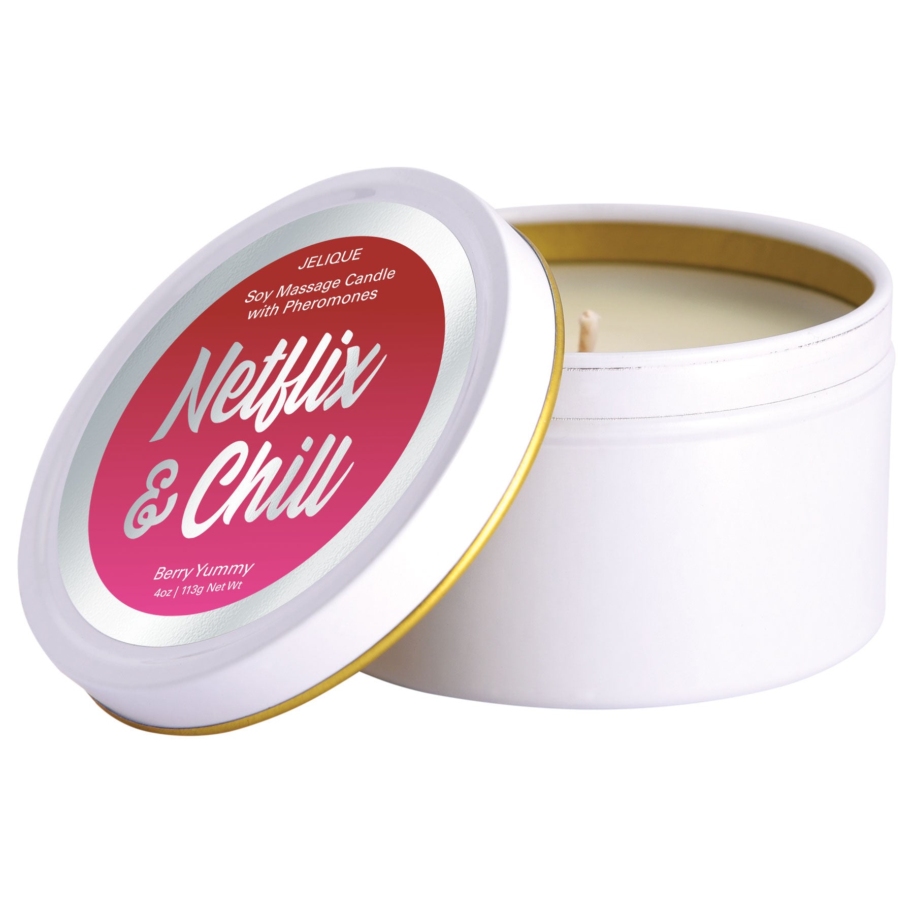 Massage Candle Berry Yummy (4 Oz Jar) – Scented Massage Candle Massage Candles