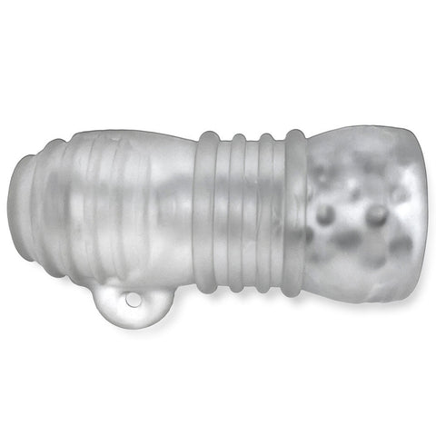 Jackt Clear Ice Male Masturbation Sleeve with Soft Silicone Grip Strokers - Manual
