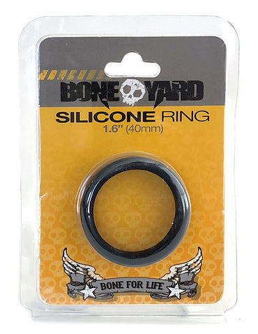 Boneyard Silicone Ring 40mm Black for Men Black COCK RINGS