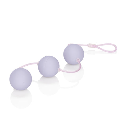 First Time Love Balls Triple Lover Purple Set with 1.25 Inch Smooth Weighted Kegel Balls and Sturdy Retrieval Cord > Sex Toys For Ladies > Kegel Exercise
