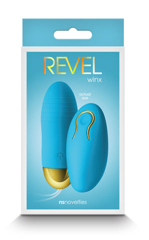 Revel Winx Wireless Rechargeable Blue Bullet Vibrator BULLETS