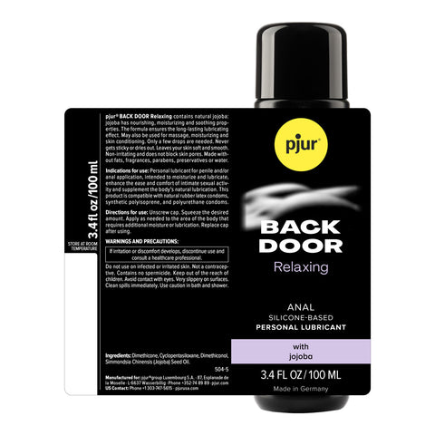 Pjur Backdoor - Anal Glide - 3.4 Fl. Oz. 100ml Anal Lubricant