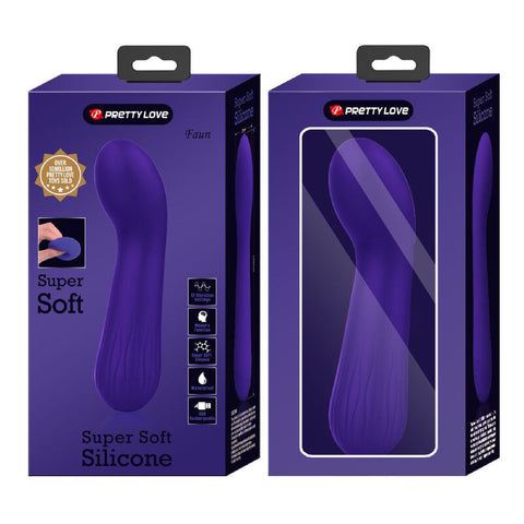 Faun Rechargeable Purple Silicone G-Spot Vibrator for Adults Purple Vibrators