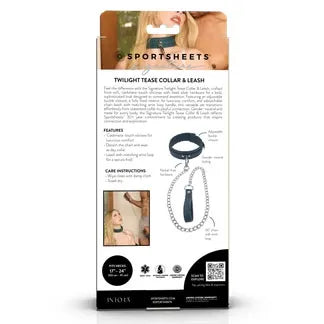 Signature Twilight Tease Silicone Collar With Detachable Leash