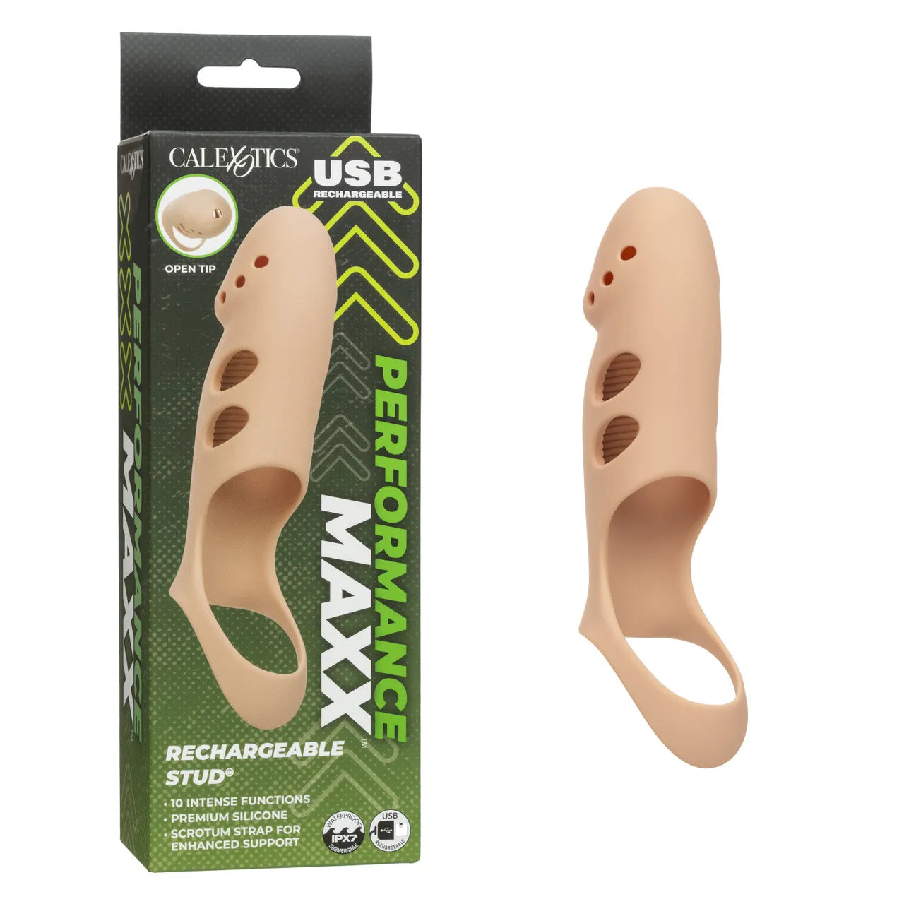Performance Maxx Rechargeable Stud – Silicone Waterproof Vibrator with 10 Functions > Cock Ring > Vibrating