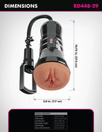 PDX Extreme Wet Pussies Super Sucker XXL (Brown) – Extra-Large Stroker > Sex Toys For Men > Masturbators > Manual