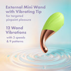 Play With Me Blooming Bliss Mini Vibrator Set with -C Case Green > Sex Toys > Mini Massagers