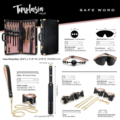 Temptasia Safe Word Bondage Kit with Suitcase > Bondage Gear > Bondage Kits