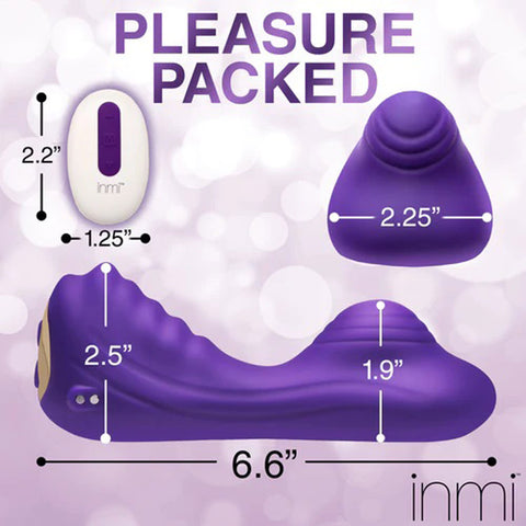 Purple Silicone Vibrating Grinder with Remote Control for Adults Vibrating Pads