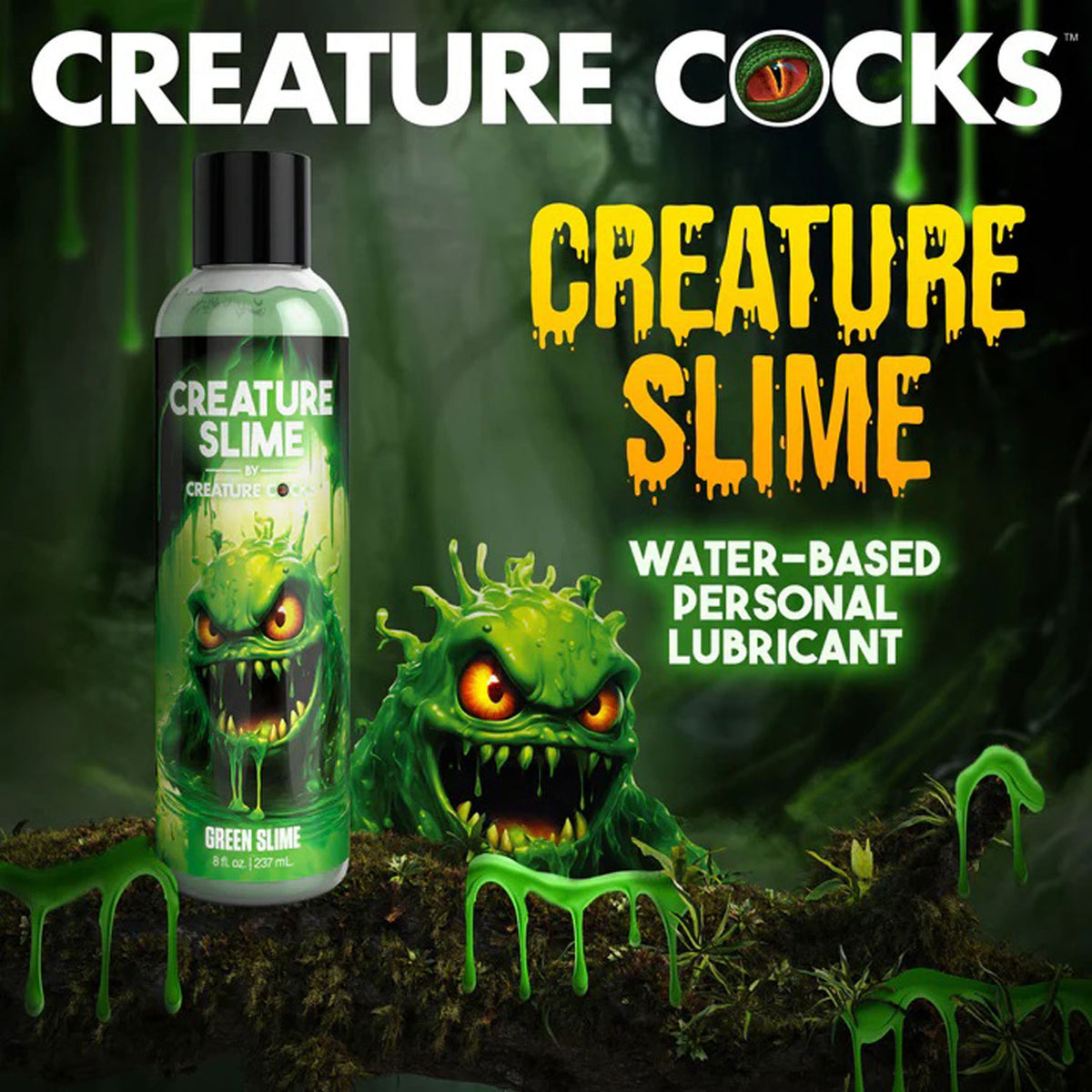 Creature Slime by Creature Cocks 237ml Water-Based Lubricant Green > Lube > Speciality Exempt