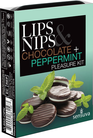 Lips and Nips Chocolate Peppermint Pleasure Kit for Adults Perfume Spray