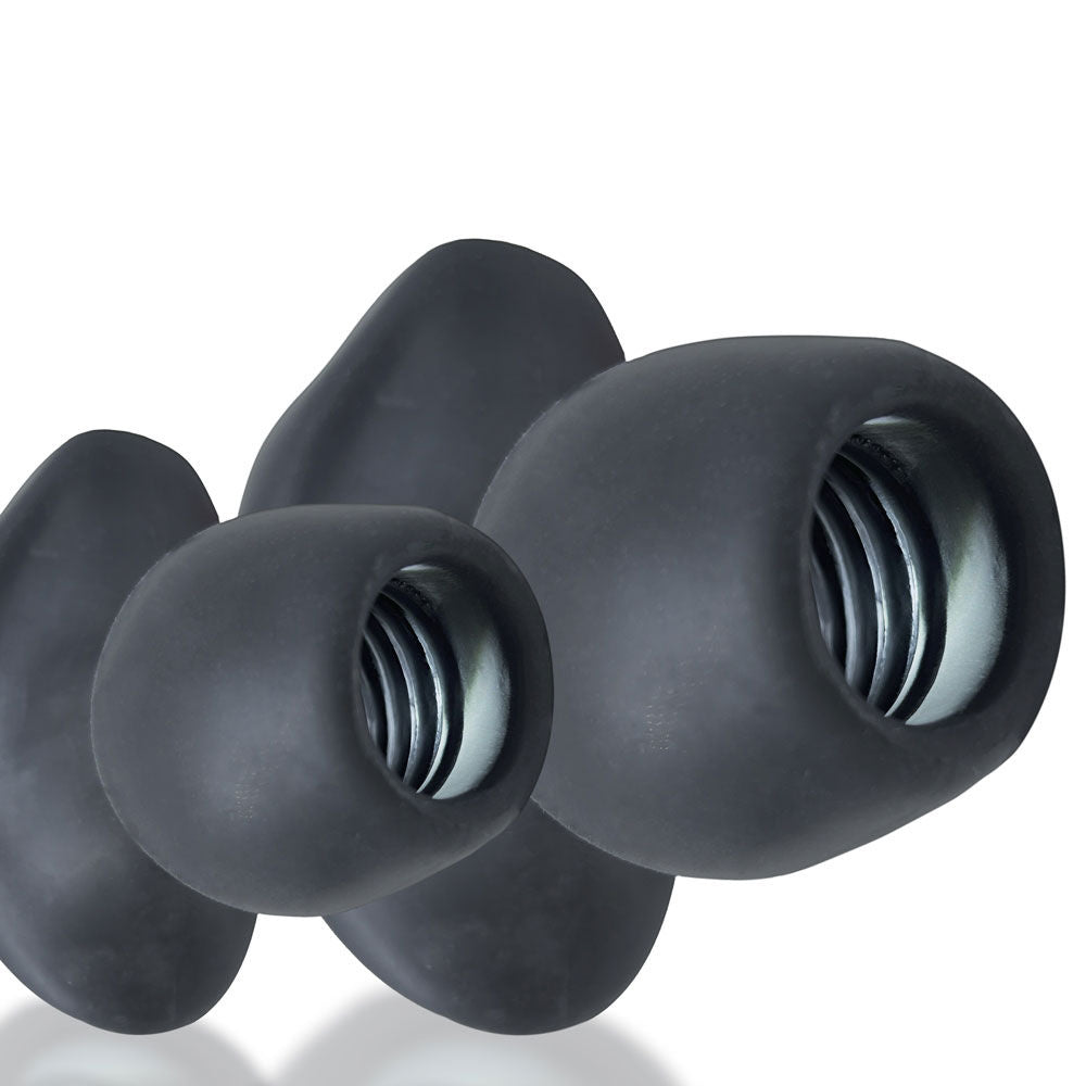 Morph Hole 2 - Large - Black Ice Butt Plugs - Hollow