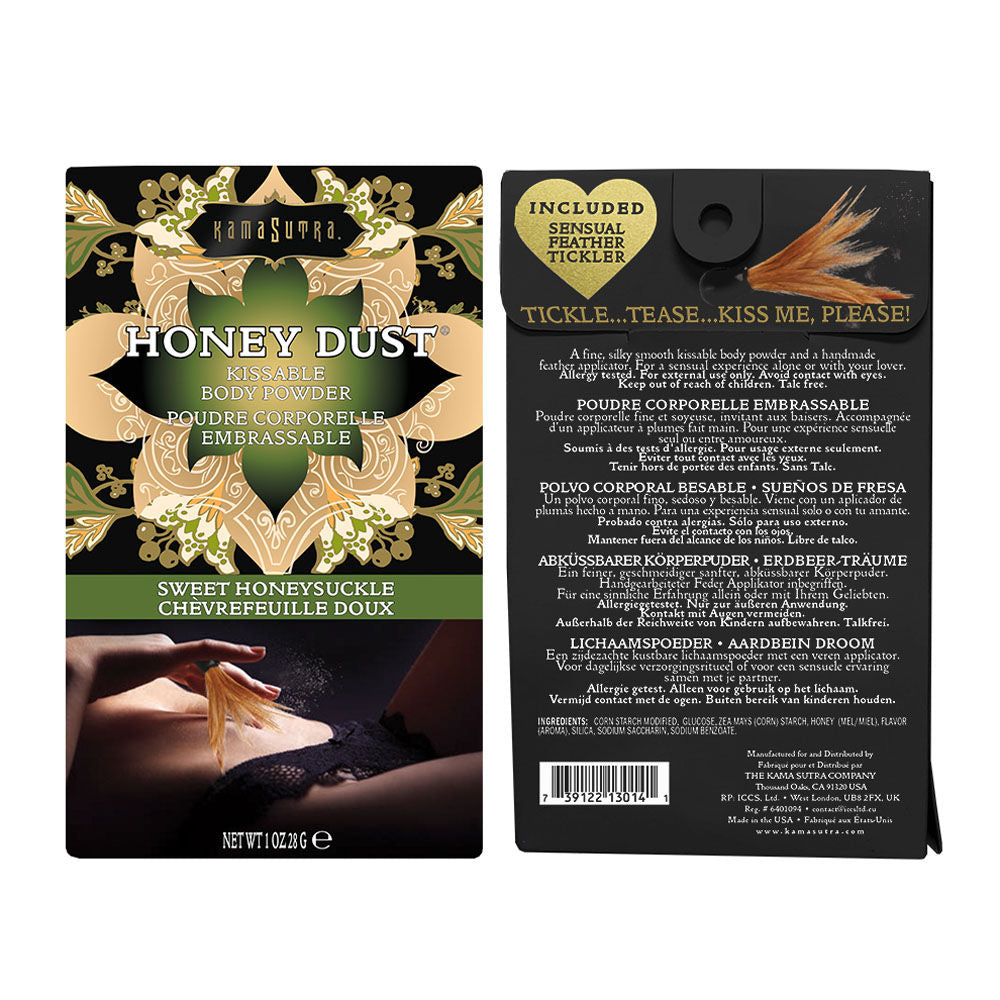Honey Dust Sweet Honeysuckle (1 Oz) – Kissable Moisture-Wicking Body Powder > Essentials > Bath & Body