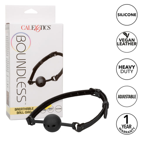 Boundless Breathable Ball Gag Black Gags