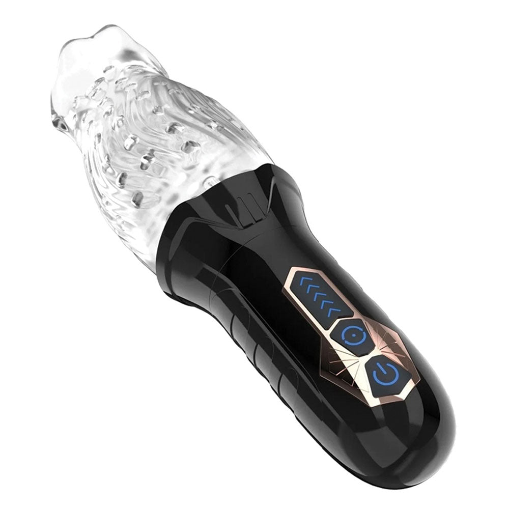 The Male Rose Original (Black) – Vibrating Rotating Male Masturbator > Sex Toys For Men > Masturbators > Vibrating