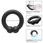Alpha Liquid Silicone Muscle Ring Stretchy Comfortable Enhancer Ring Black > Cock Ring > Single