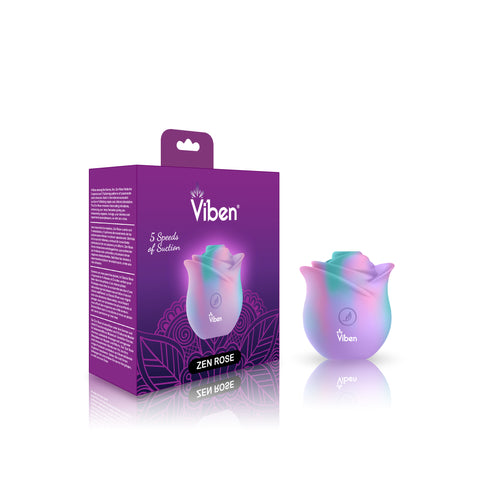 Zen Rose Wireless Clitoral Vibrator With 5 Speeds and Patterns Rose Stimulators