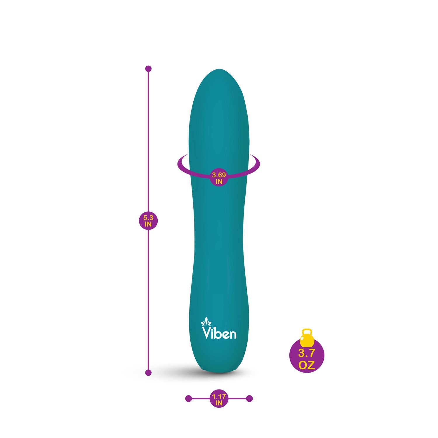 Viben Vivacious Rumble Motor Rechargeable Bullet Ocean BULLETS