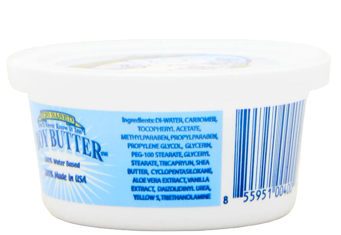 Boy Butter H2O Water-Based Personal Lubricant Cream 4oz Tub Water Based Lube