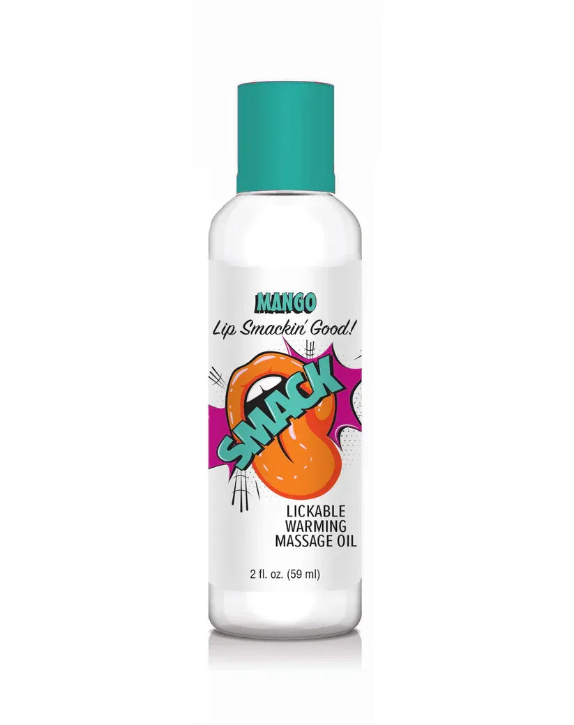 Smack Mango Lickable Massage Oil 2oz – Warming Massage Oil > Essentials > Massage Oil Main image