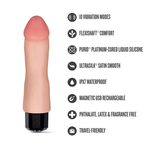 Dr. Skin Dr. Avery (Beige) – Luxury 7.5 Inch Vibrator > Vibrators > Realistic Vibrators