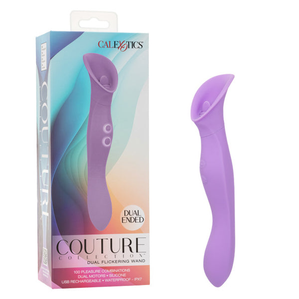 Couture Collection Dual Flickering Wand Purple Massager > Sex Toys For Ladies > Clitoral Vibrators and Stimulators