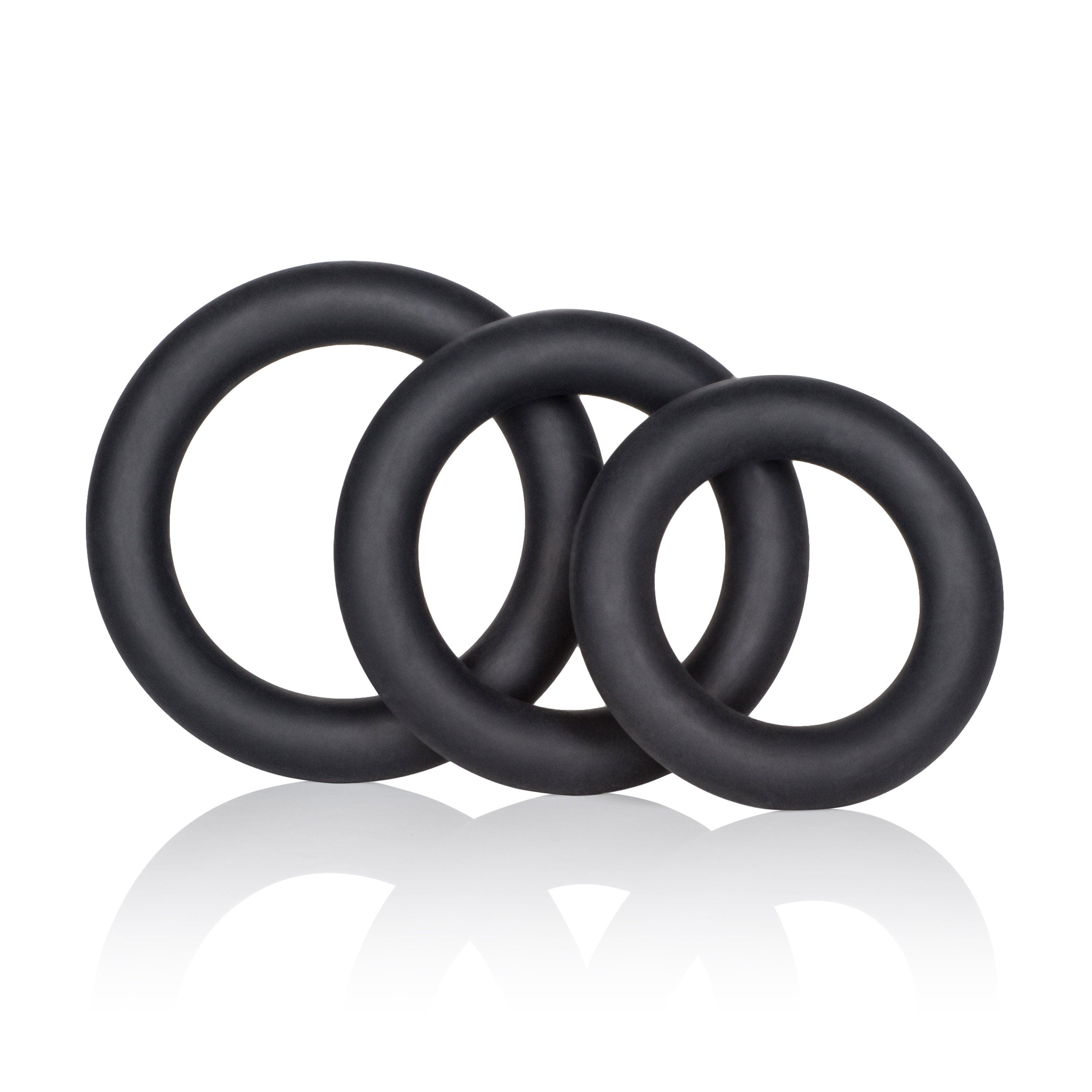 Dr Joel Kaplan Silicone Support Rings Set in Black for Men Black COCK RING Set