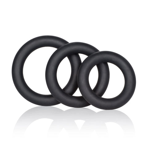 Dr. Joel Kaplan Silicone Support Rings – Hygienic Stretchy All-Purpose Rings Black > Cock Ring > Sets