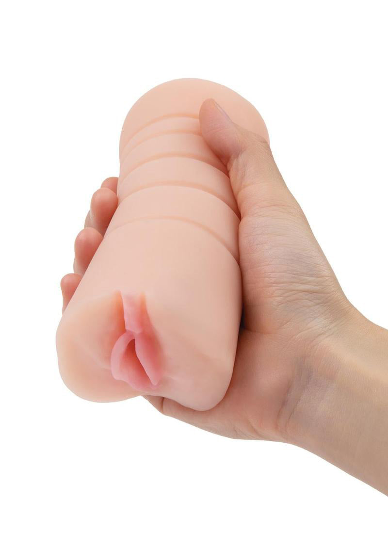 Zolo Stroke Off – Vibrating Pussy Stroker Beige > Sex Toys For Men > Masturbators > Vibrating