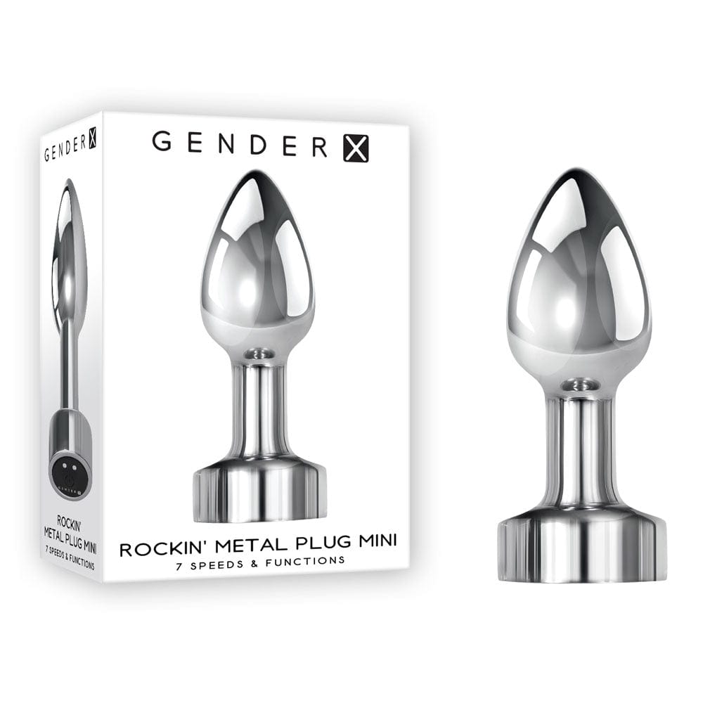 Gender X ANAL TOYS Chrome Gender X ROCKIN METAL PLUG MINI 844477023809