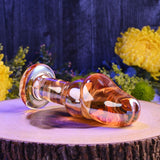 Gender X ANAL TOYS Gold  Gender X JUST THE TIP - Gold/Red Glass 13.5 cm Anal Plug 844477021058