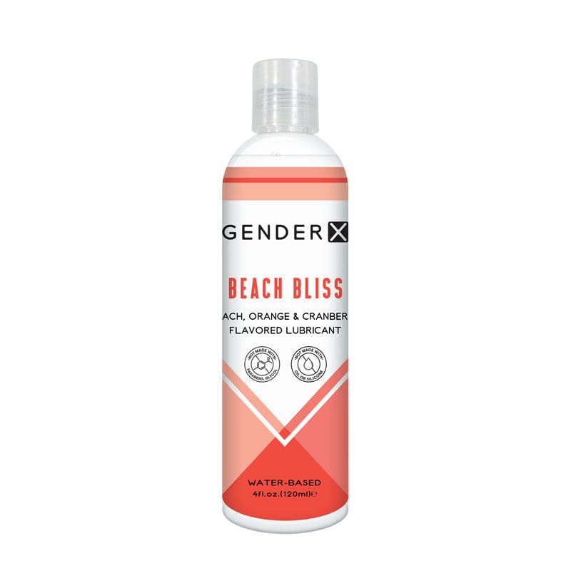 Gender X LOTIONS & LUBES Gender X BEACH BLISS Flavoured Lube - 120 ml - Peach, Orange & Cranberry Flavoured Water Based Lubricant - 120 ml Bottle 844477021898