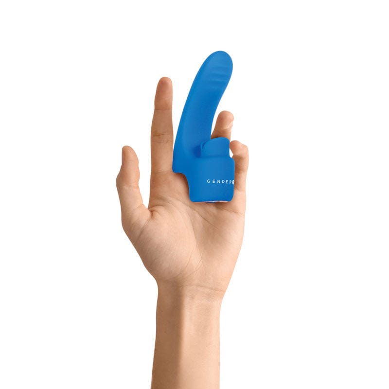 Gender X STIMULATORS Blue Gender X FLICK IT -  USB Rechargeable Finger Vibrator 844477019109