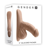 Gender X STRAP-ONS Tan  Gender X 4'' SILICONE PACKER MEDIUM - Tan 844477022529