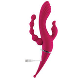 Gender X VIBRATORS Pink Gender X FOUR BY FOUR -  27.5 cm USB Rechargeable Multi Vibrator 844477018867