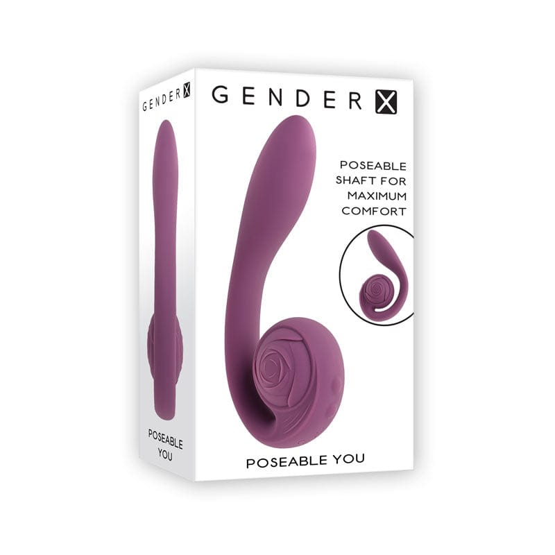 Gender X VIBRATORS Purple Gender X POSEABLE YOU -  Poseable Vibrator 844477022864