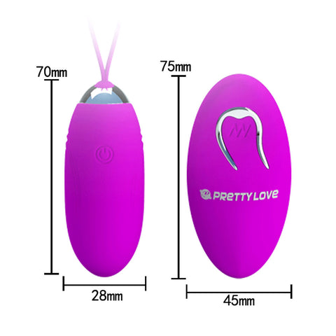 Pretty Love Jenny Multi-Speed Wireless Egg Vibrator for Couples BULLETS
