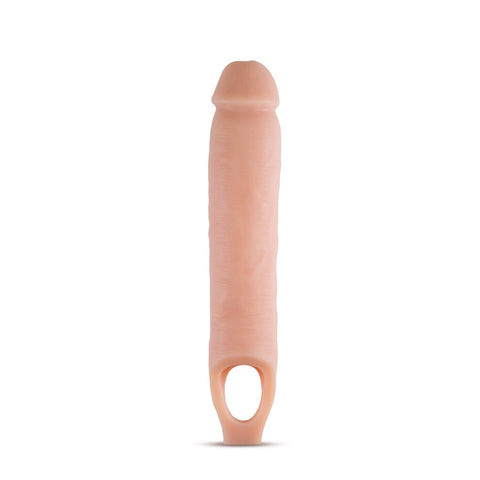 Performance 11.5 Inch Cock Sheath Penis Extender Vanilla Soft Beige SLEEVES