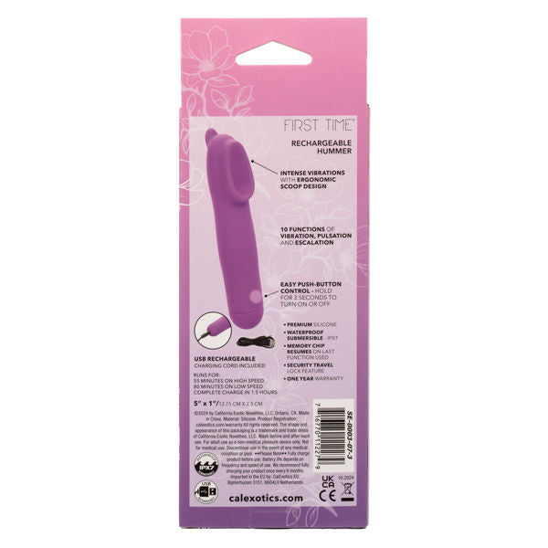 First Time Rechargeable Purple Hummer Adult Intimacy Massager Purple Vibrators