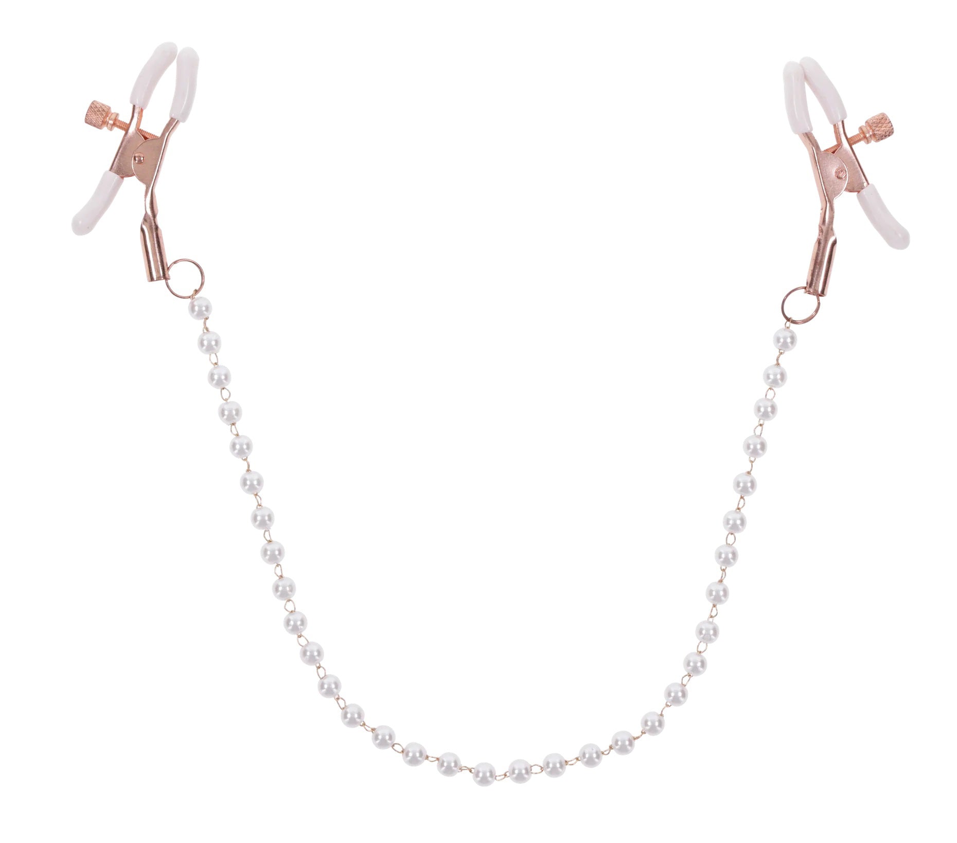 Sex and Mischief Peaches n CreaMe Pearl Nipple Clamps Nipple Clamps